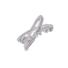 Load image into Gallery viewer, criss cross natural zircon ring by erus the label