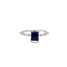 Load image into Gallery viewer, octagon blue sapphire ring by erus the label