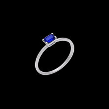 Load image into Gallery viewer, Sapphire Birthstone Baguette Ring
