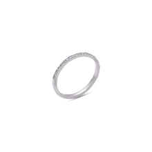 Load image into Gallery viewer, White Topaz Stacking Ring
