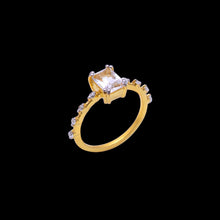 Load image into Gallery viewer, White topaz star studded ring by erus the label