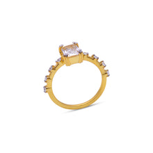Load image into Gallery viewer, Dainty white topaz ring