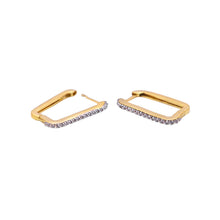 Load image into Gallery viewer, Natural zircon oblong earrings by erus the label