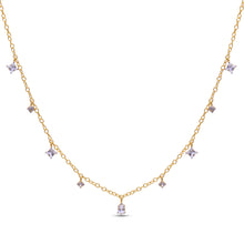 Load image into Gallery viewer, Natural zircon dangling necklace by erus the label