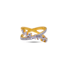 Load image into Gallery viewer, diamond statement ring in gold
