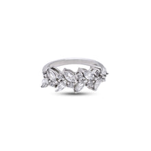 Load image into Gallery viewer, Natural white zircon marquise ring