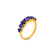 Load image into Gallery viewer, Blue Sapphire Mixed Shape Ring