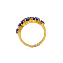Load image into Gallery viewer, Blue Sapphire Mixed Shape Ring