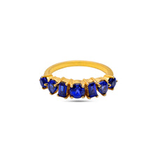 Load image into Gallery viewer, Blue Sapphire Mixed Shape Ring