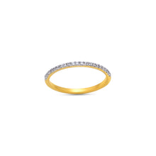 Load image into Gallery viewer, Natural zircon half eternity band in gold