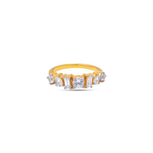 Load image into Gallery viewer, White Topaz Round Pear Baguette Shaped Ring