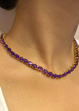 Load image into Gallery viewer, Model wearing Sienna Amethyst Necklace