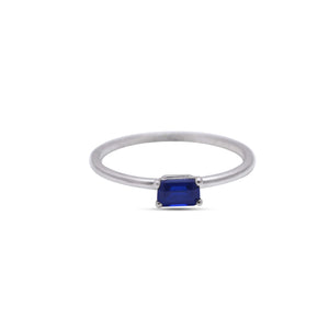 Sapphire birthstone baguette ring by erus the label