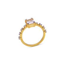 Load image into Gallery viewer, Dainty white topaz ring
