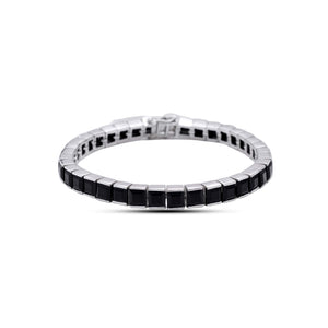 Black gemstone bracelet onyx
