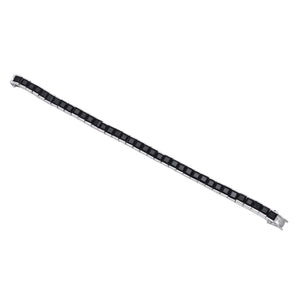 Square Black gemstone black onyx bracelet for men