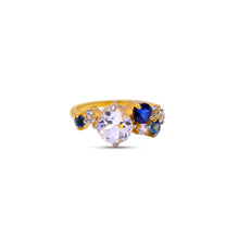 Load image into Gallery viewer, sapphire diamond ring 
