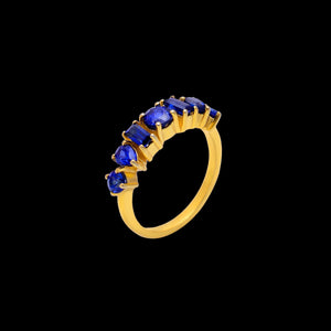 Blue Sapphire Mixed Shape Ring