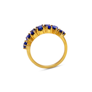 Blue Sapphire Mixed Shape Ring