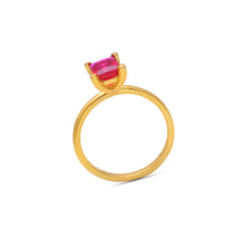 Load image into Gallery viewer, Ruby solitaire ring by erus the label
