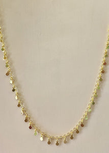 Necklace with small circle beadings