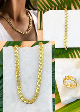Load image into Gallery viewer, Cuban Combo (Necklace + Bracelet + Ring)
