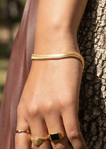 Adira bracelet and different rings on a model