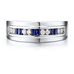 Sapphire Baguette Band